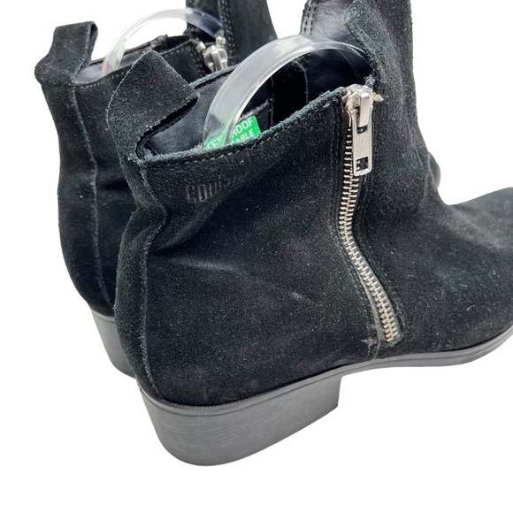 COUGAR Black Genuine Leather Suede Ankle Booties Boots Shoes WATERPROOF sz 9.5 - Picture 5 of 16